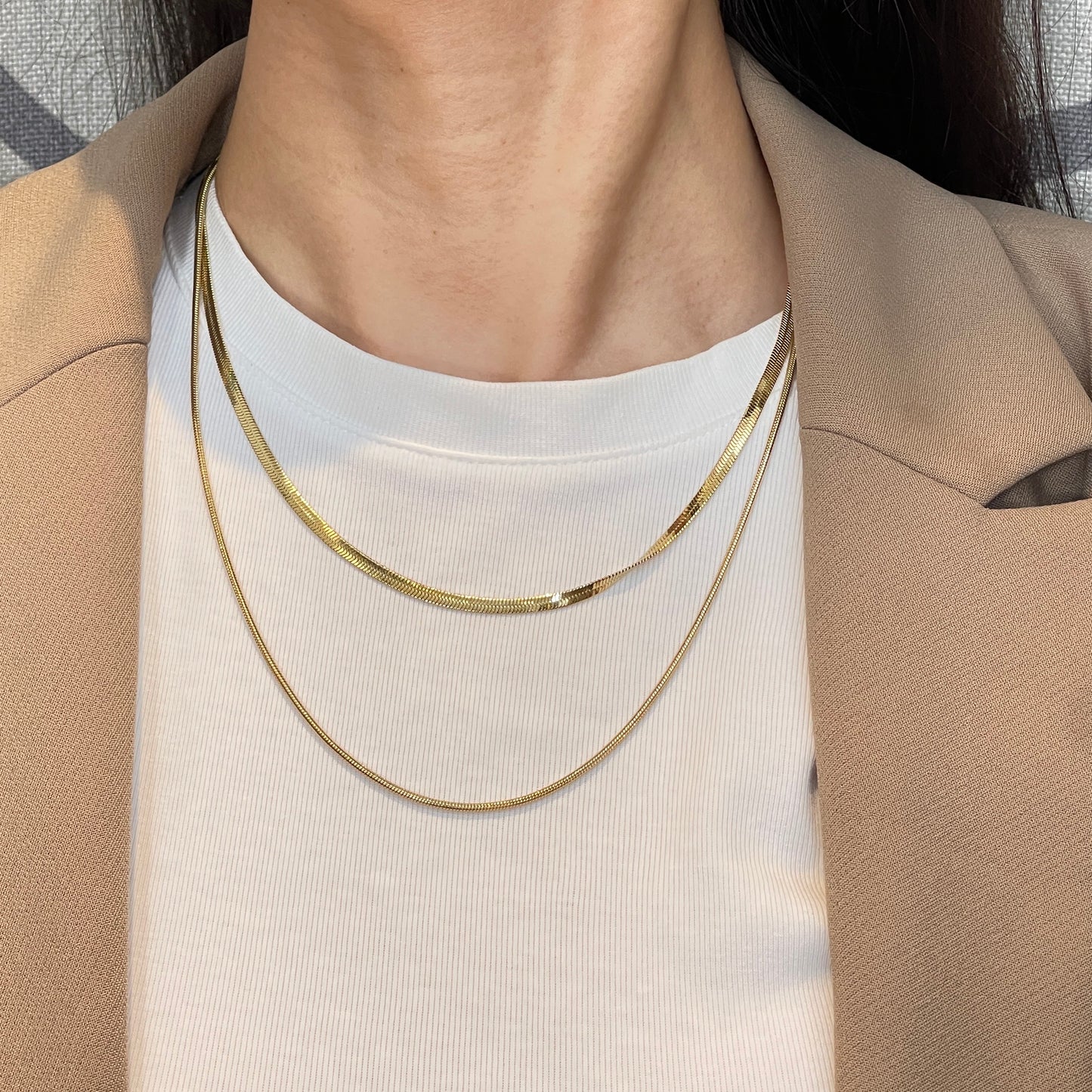 Collana Snake Double