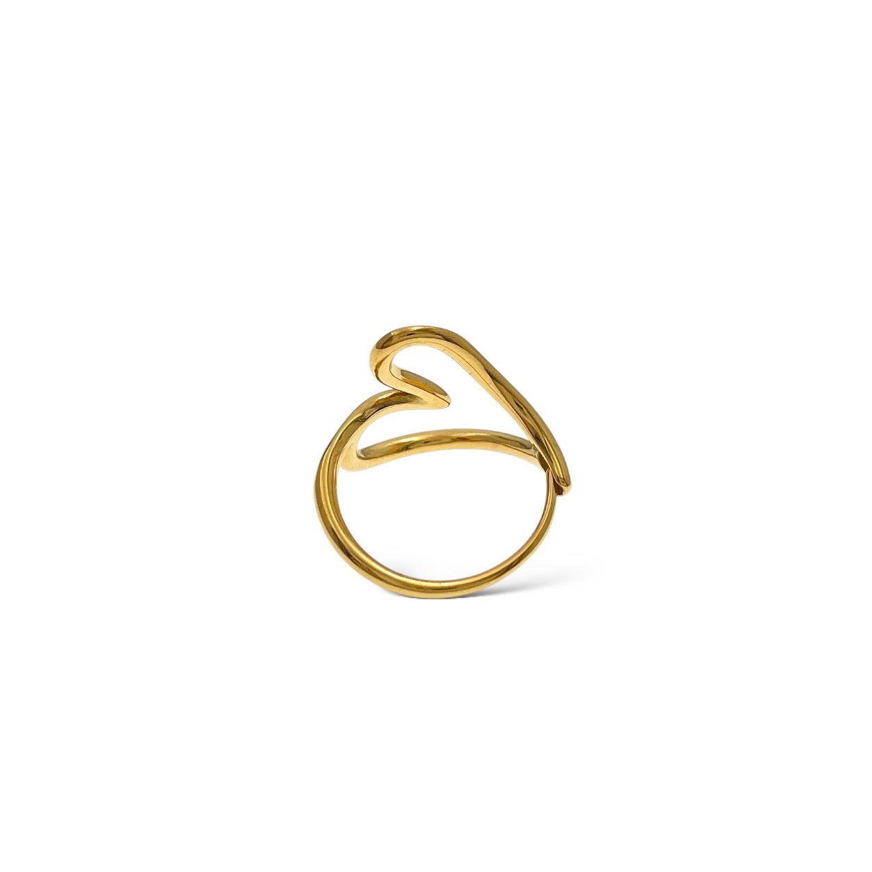 Anello Cuore Bucato