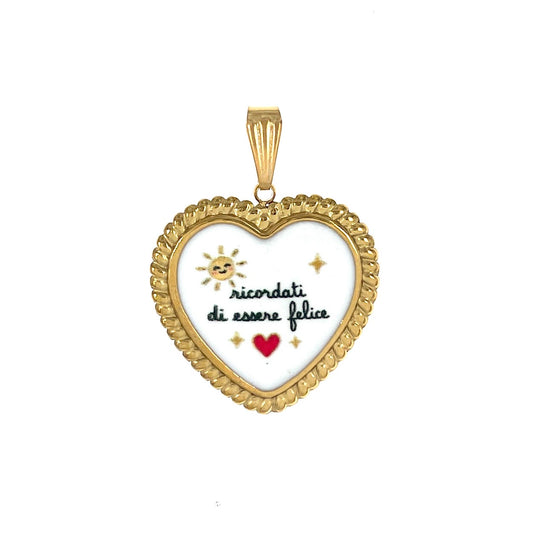 Charm “ricordati di essere felice”