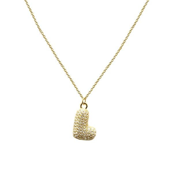 Collana Lettera Bubble Gold