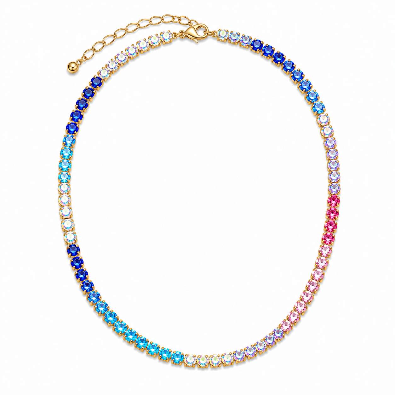 Collana Tennis Degradè